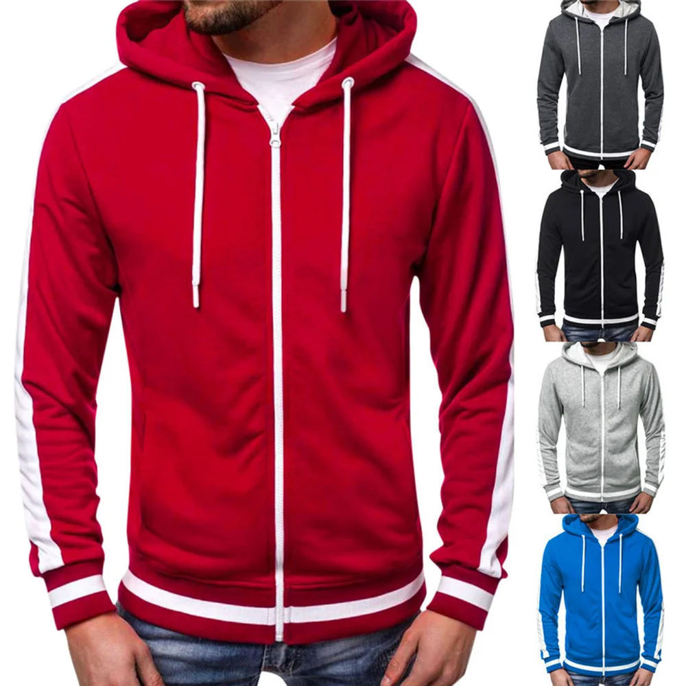 

Long Sleeve Pathwork Hoodie Sweatshirt Men NEW Casual Hoodies Brand Male Men Black Red Big Size Poleron Hombre Streetwear MWW174