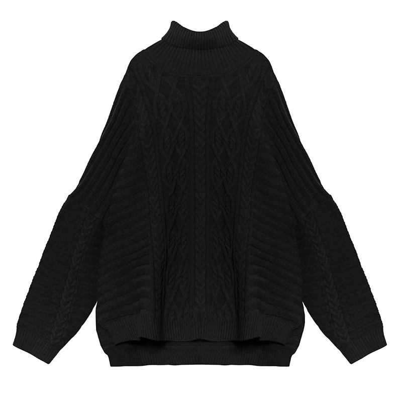 

Plus Size Vintage Knitted Minority Style Sweater Plus Size Sweater Split Goddess Fan Casual Style 2020 Autumn