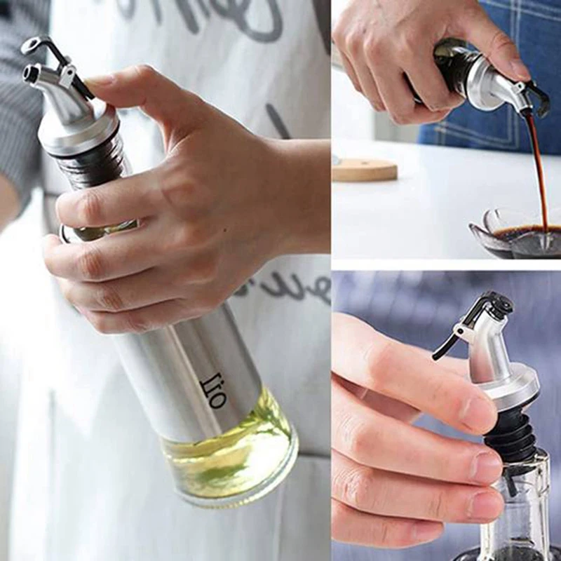 

1 Set Olive Oil Dispenser Bottle with Funnel Oil and Vinegar Cruet & 1 Set Round Egg Pancake Maker Mold