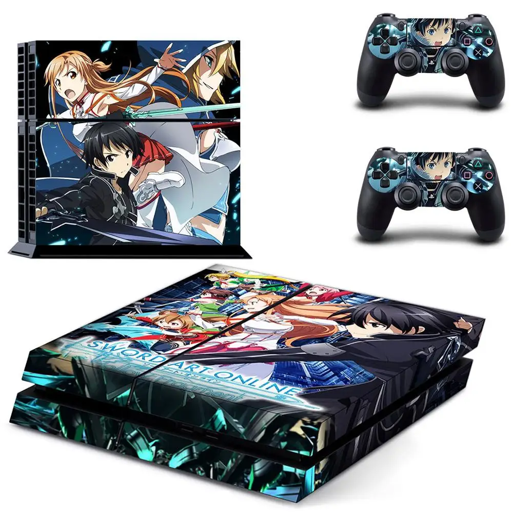 PS 4 наклейка s Sword Art онлайн PS4 Play station наклейки на кожу Pegatinas для консоли playstation и 2