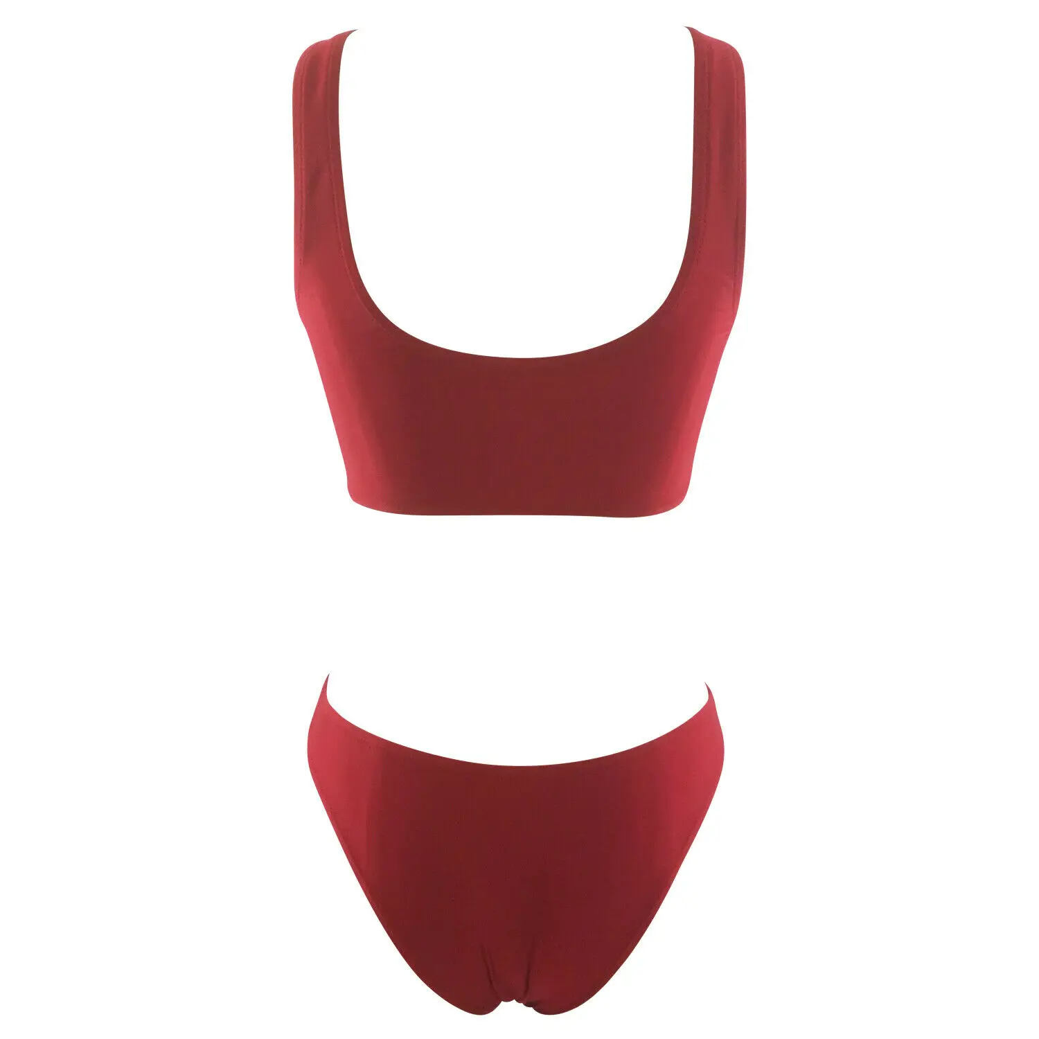

Women Red Push-up Padded Bra Bandage Bikini Set Monnocini Swimsuit Triangle Swimwear Bathing Suit