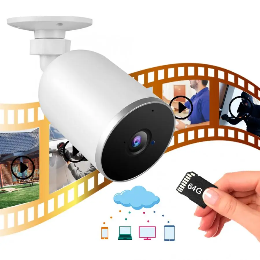 Tuya WiFi IP камера 1080P IR Домашняя безопасность наружная двухсторонняя аудио 100-240V камера безопасности