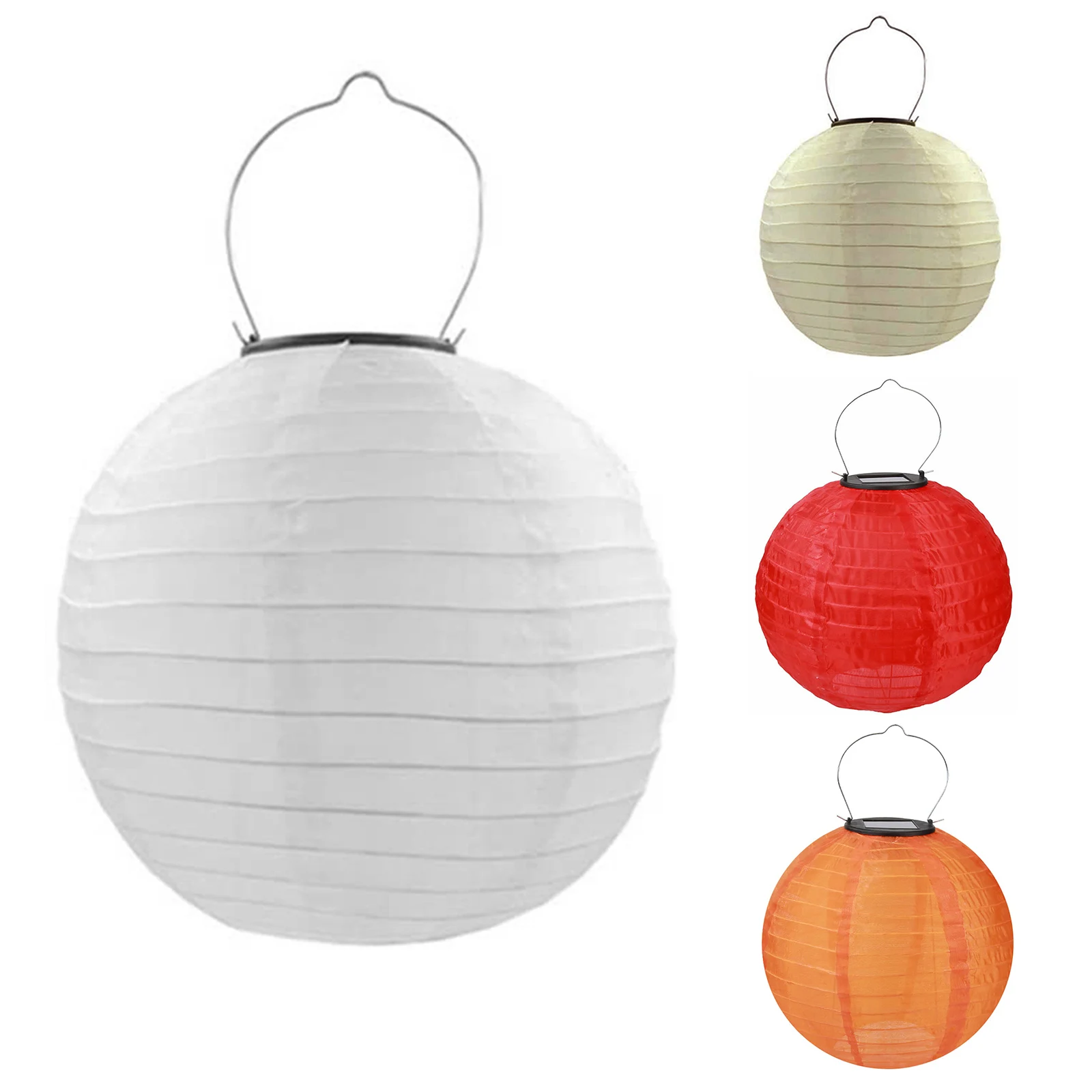 

Led Solar Lantern Lamp Outdoor Festival Party Decor Hanging Light Chinese Paper Ball Lampions For Party Wedding Decor 2 Pack