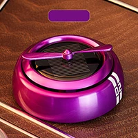 Solar Rotated Car Air Freshener Perfume Aroma Diffuser Automobiles Interior Fragrance Smell Air Purifier Ornaments Accessories - Название цвета: Alloy Purpel