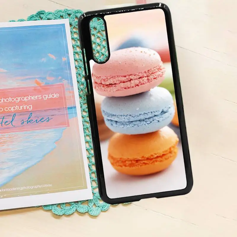 

Dessert ice cream Macaron Food Phone Case PC for iPhone 11 12 pro XS MAX 8 7 6 6S Plus X 5S SE 2020 XR