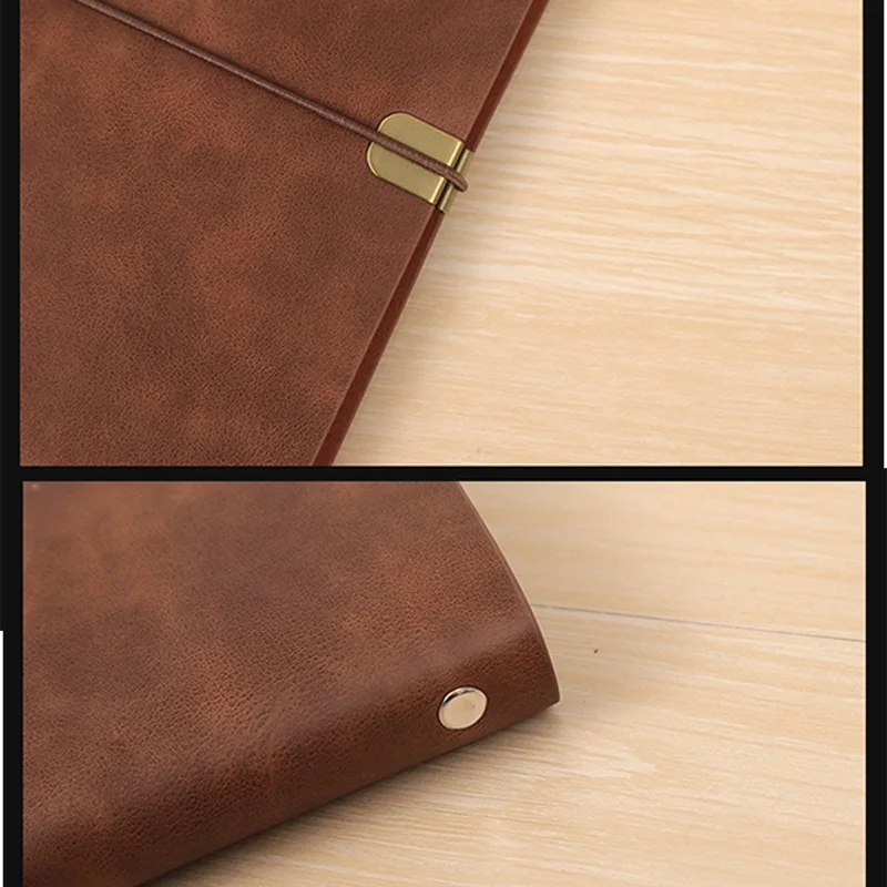

Retro Notebook Jonrnal Diary Book A6 Notepad Soft Leather Loose-leaf Imitation Leather Diary Handbook agenda 2021 2022