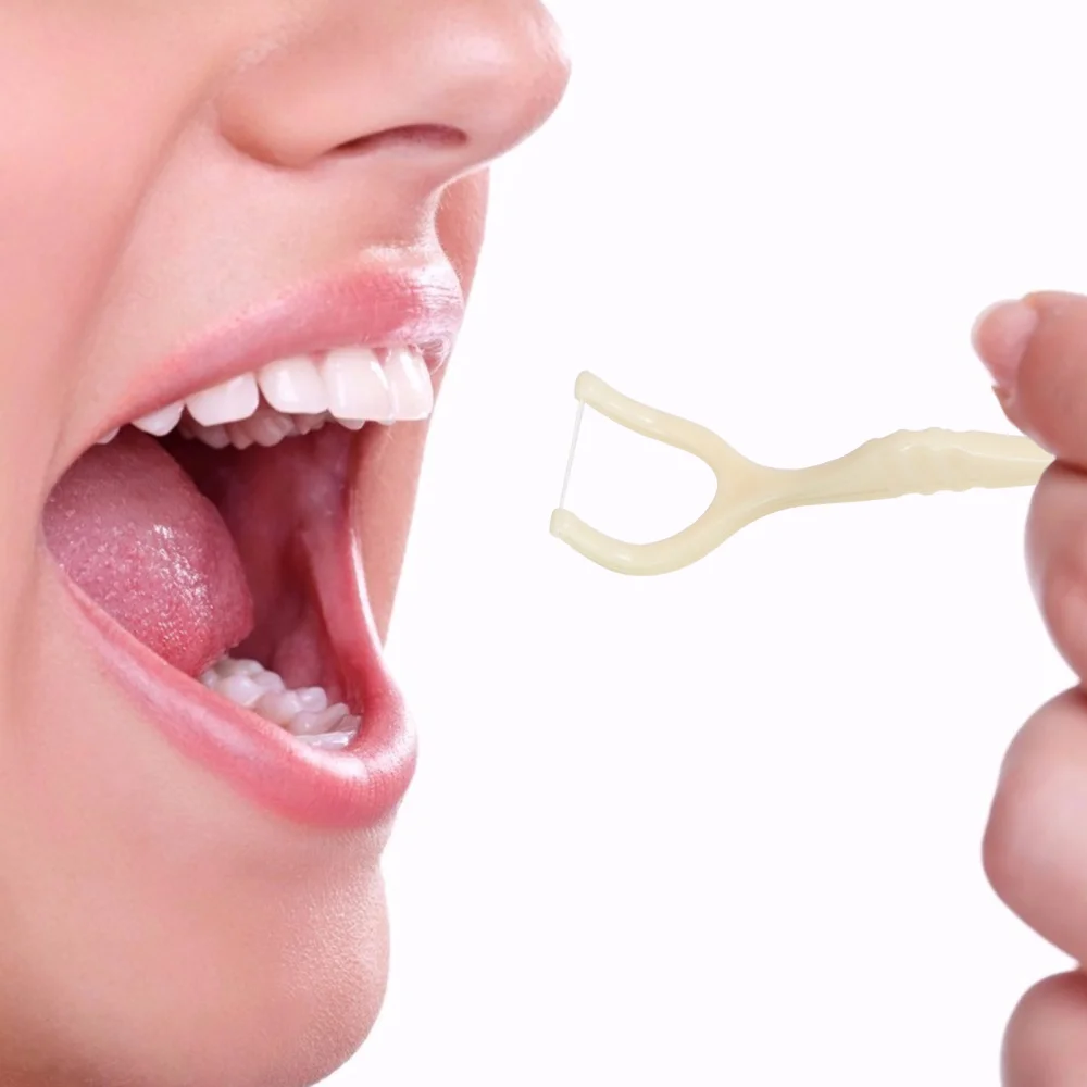 

1 x Set of 12pcs Floss Sticks Floss Sticks Teeth Cleaning Tools