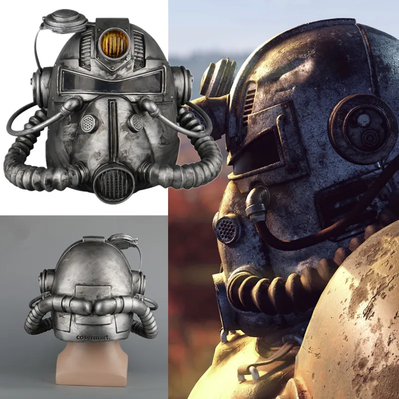Fallout 76 Vault Boy косплей радиационная мягкая ПВХ маска мощная Armour Helmet маскарадные