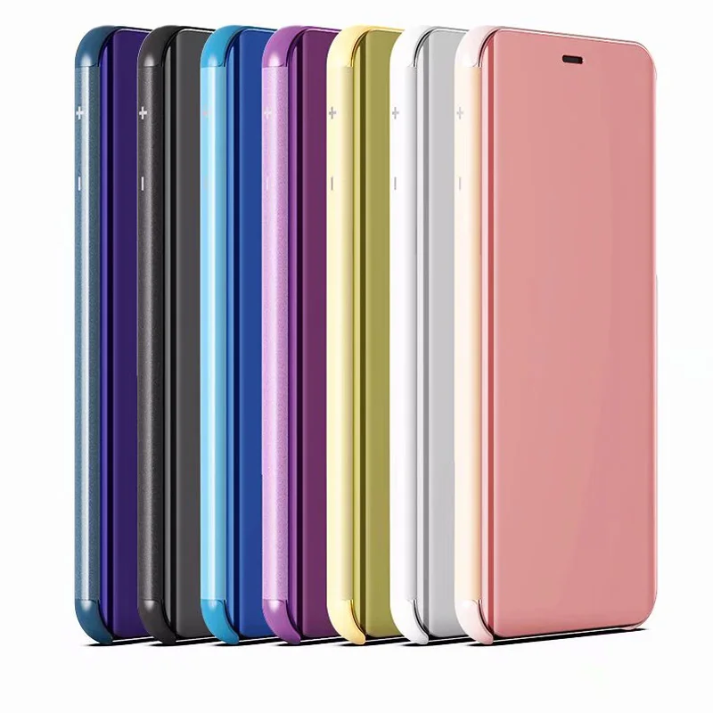 Роскошные откидные Чехлы умный зеркальный Чехол для мобильного телефона Redmi 5 Plus