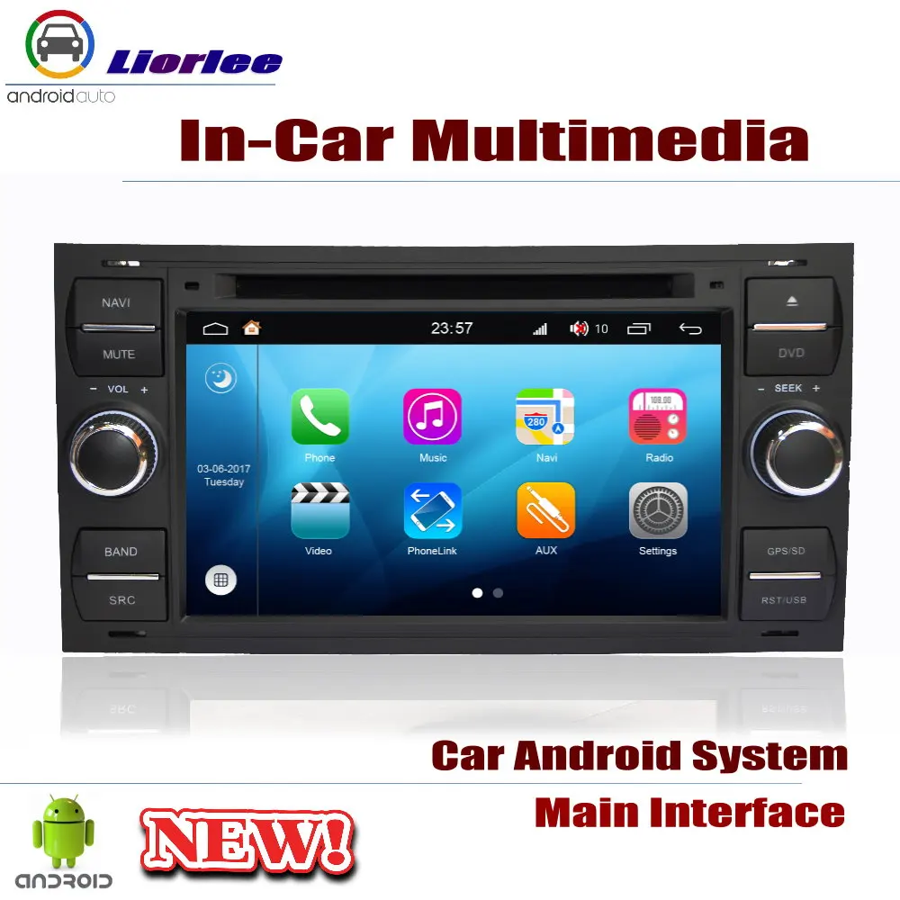 Автомагнитола DVD GPS-плеер навигация для Ford Focus 2005-2007 Android HD-дисплей система аудио