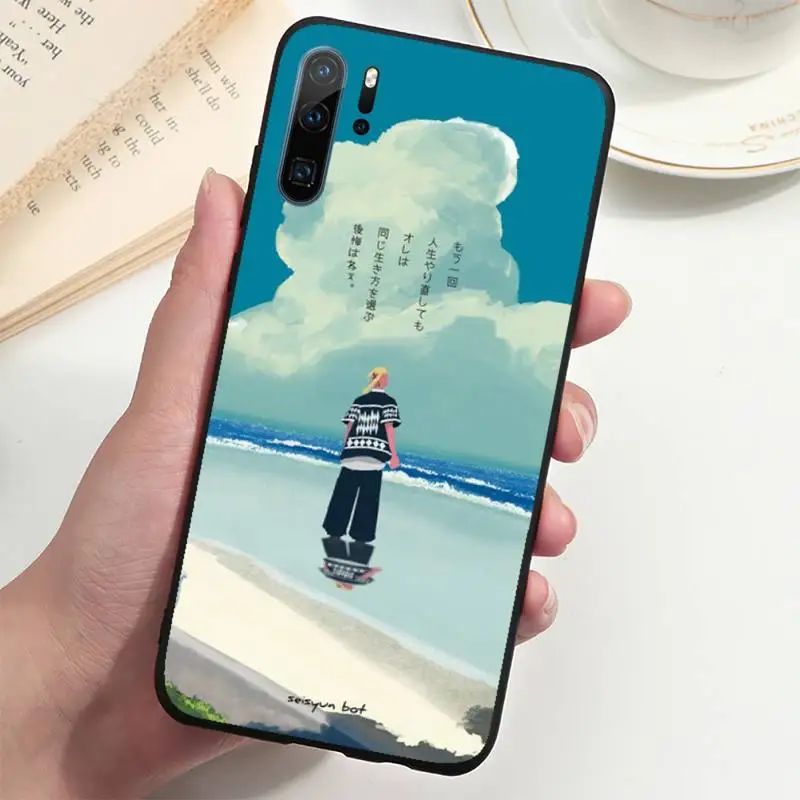

Tokyo Revengers Anime Phone Case For Huawei P20 P30 P40 lite Pro P Smart 2019 Mate 10 20 Lite Pro Nova 5t