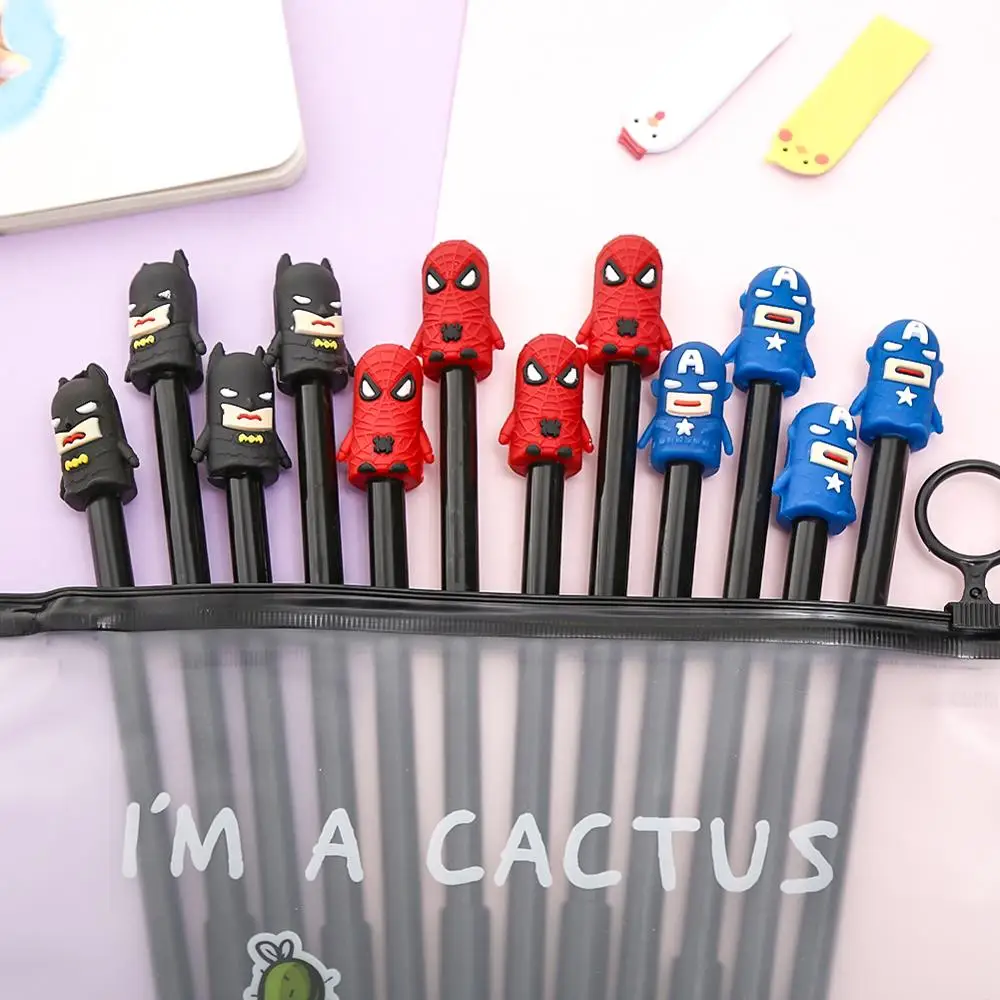 12 шт. креативная гелевая ручка в стиле аниме милый крутой каваи мультфильм