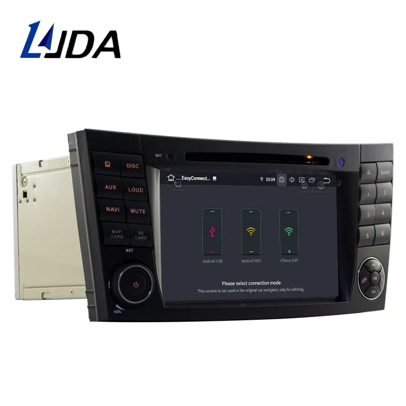 Автомобильный DVD-плеер LJDA Android 10 для Mercedes Benz E-Class W211 E200 E220 E300 E350 Wifi GPS стерео 2 Din