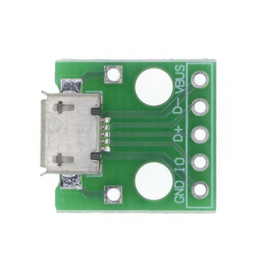 10 шт. USB разъем типа папа/MINI MICRO Для DIP адаптера 2 54 мм 5pin гнездовой B 0