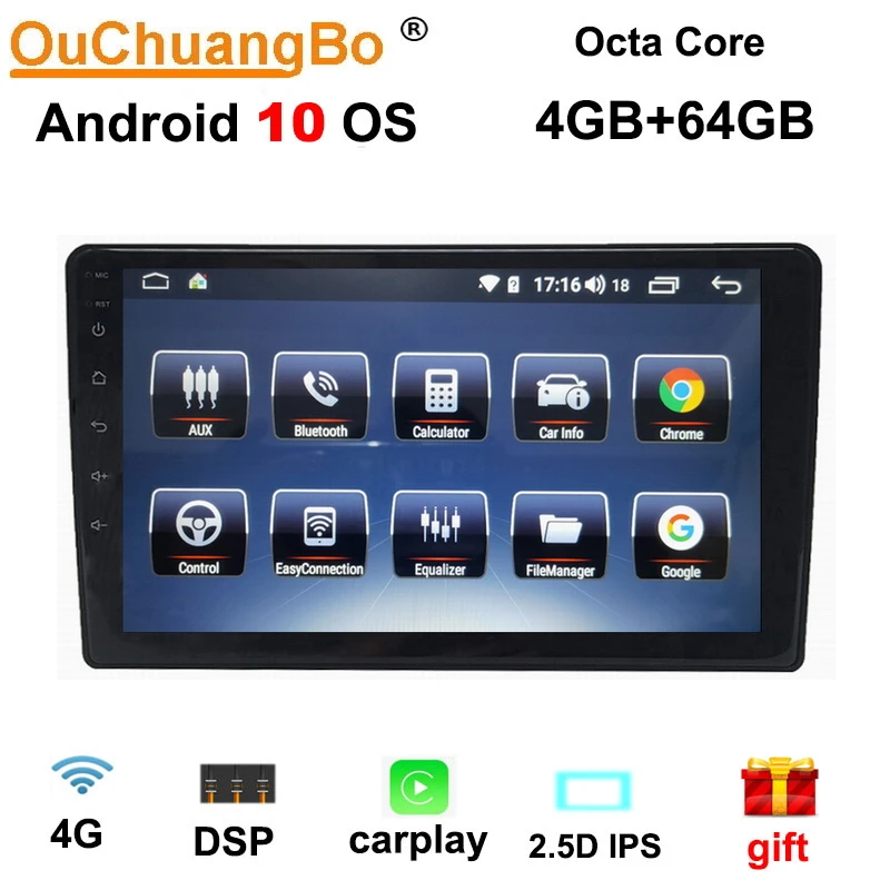 

Ouchuangbo radio recorder for FAW N5 with android 10.0 system 9 inch media player 6GB RAM 128GB ROM Blu-ray screen DSP