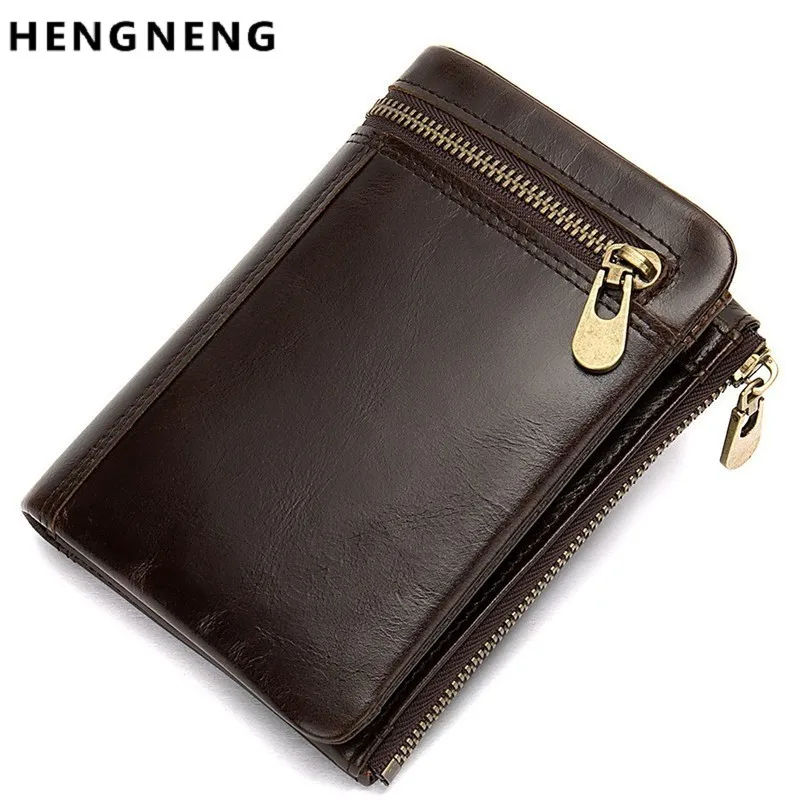 

Мужской маленький кошелек из натуральной кожи, модный бумажник для мелочи, кредитница, короткие кошельки, портмоне для мужчин, мужской клатч с зажимом для денег