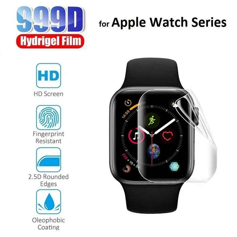 3 шт. Защитная Гидрогелевая пленка для Apple Watch SE Series 6 5 4 44mm 40mm 2 1 42mm 38mm (не стекло)