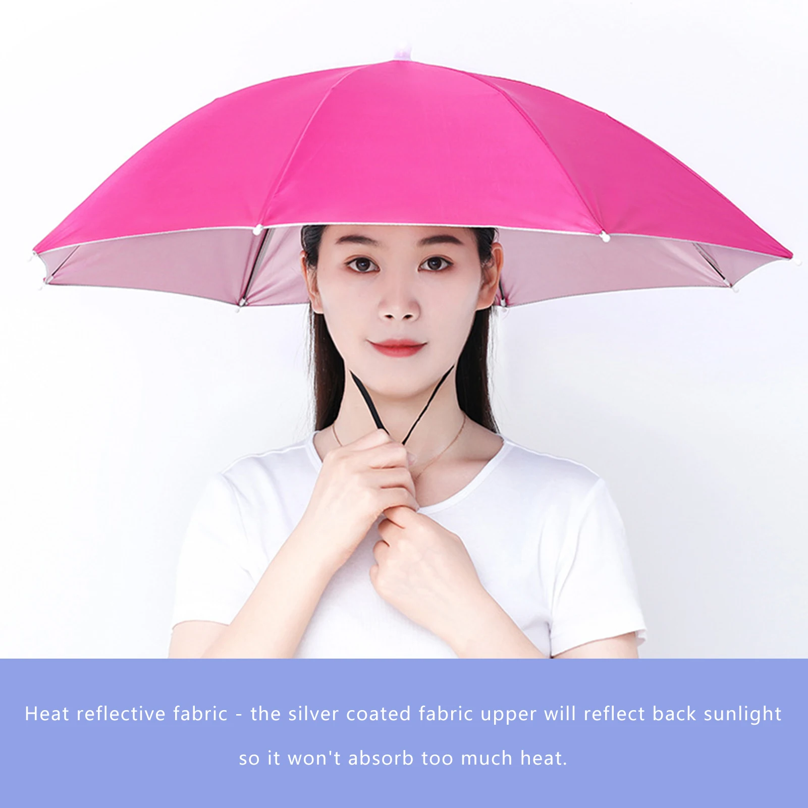 Головной убор-зонт водонепроницаемая УФ-шляпа для рыбалки пляжа садоводства