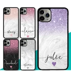 Чехол для iPhone 7, 8 Plus, XR, X, XS MAX, 11, 12 Pro Max, 13 mini, 5S, 6S, SE 2020, с мраморными блестками