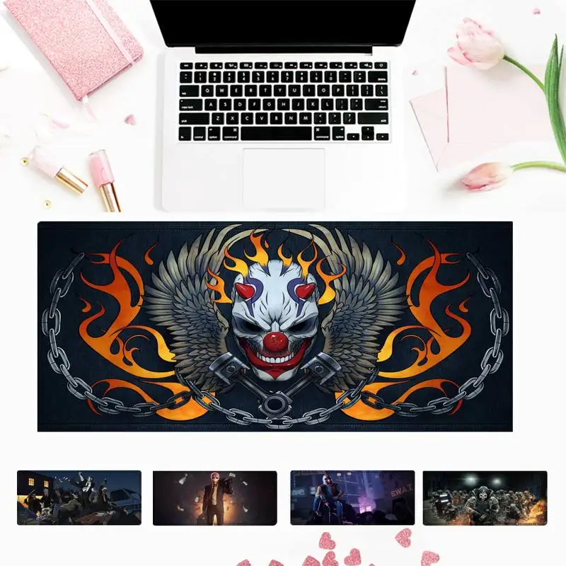 

Игровой коврик для мыши Payday 2, большой коврик для мыши, компьютер, для Overwatch