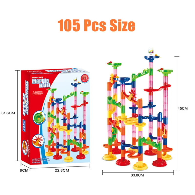 Конструктор сделай сам детские строительные блоки из трассы для детей мраморные