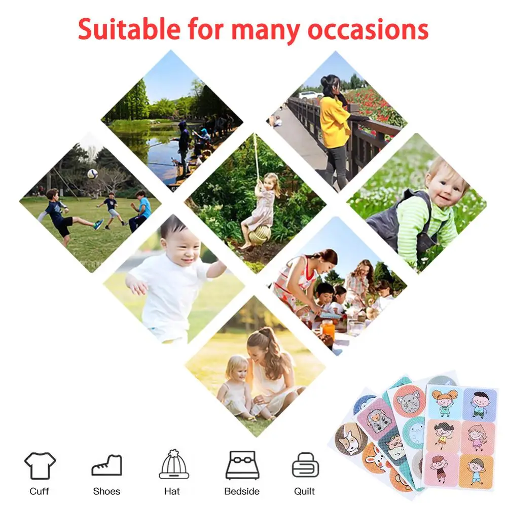 36 шт/партия мультфильм пластыри от комаров наклейки 100% натуральные нетоксичные