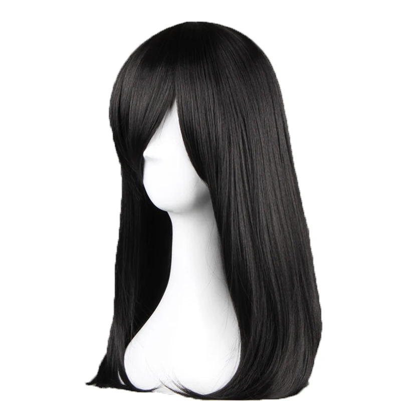 Парик для косплея Mikasa Ackerman термостойкие черные волосы с коротким Бобом из аниме