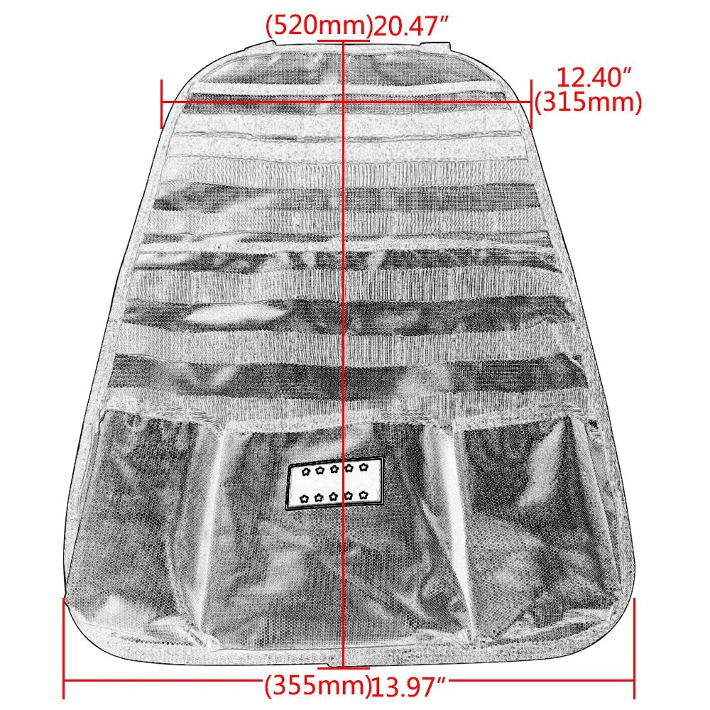 

Stowing Tidying Multi-Pocket Automobile Seat Back Storage Bag Multifunction Car Backseat Organizer For Universal