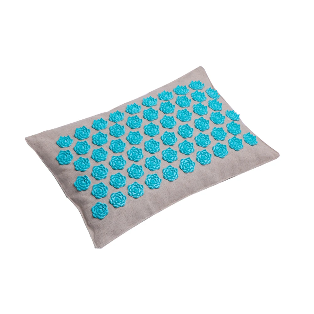 Pillow A Массажный коврик эко ручной работы Лен кокосовое волокно гречневая оболочка коврик для иглоукалывания Подушка с мешком облегчение боли дает энергию массажер - Цвет: Pillow A