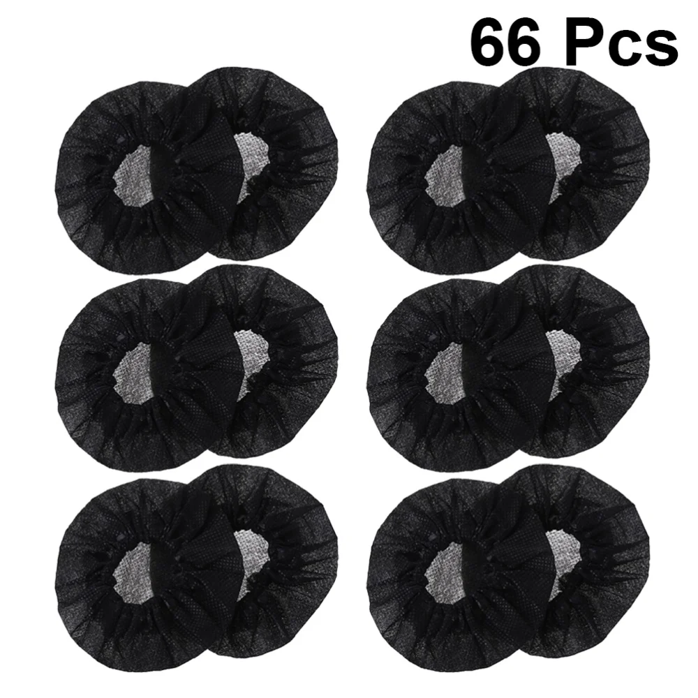 

66pcs Disposable Microphone Cover Set Replacement Microphone Case Removal Non-woven Fabric Cover for Karaoke School (White Red +