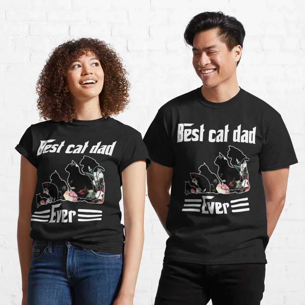 

Tops T Shirt Women best cat dad ever Classic T-Shirt