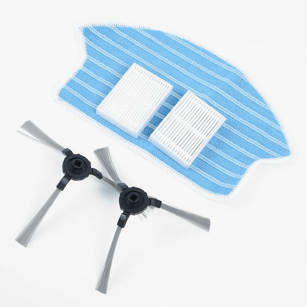 Боковые щетки 2 шт. фильтры и тканевая салфетка 1 запчасти для Midea VCR15 VCR16 Набор
