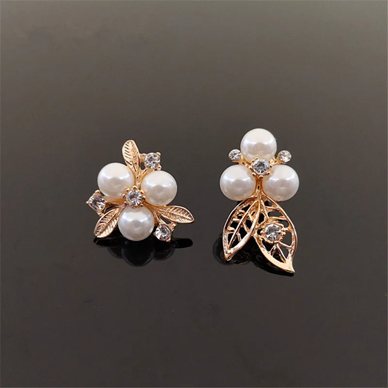 10 шт DIY Стразы ручной работы жемчуг цветок волосы пустая база для броши