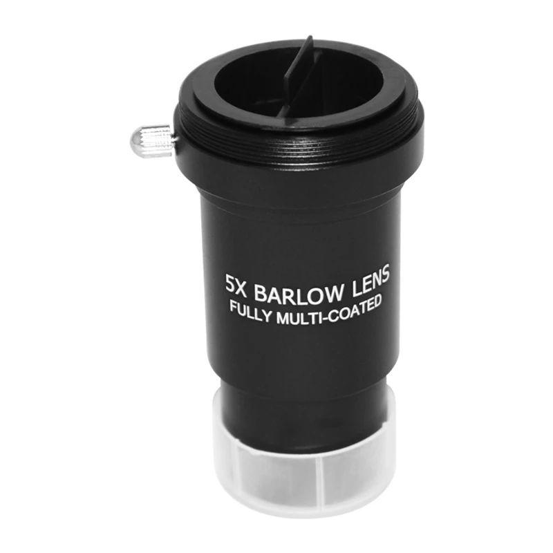 Barlow Lens 5X 1.25 Fully Metal Multi Coated Optical Glass with T Adapter M42 0.75 Thread for Inch 31.7mm Telescopes Eyepie |