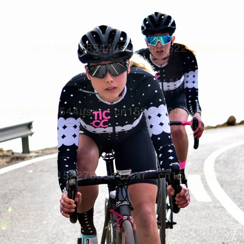 Эта команда pro 2019 Женская велосипедная Джерси с длинным рукавом Весенняя