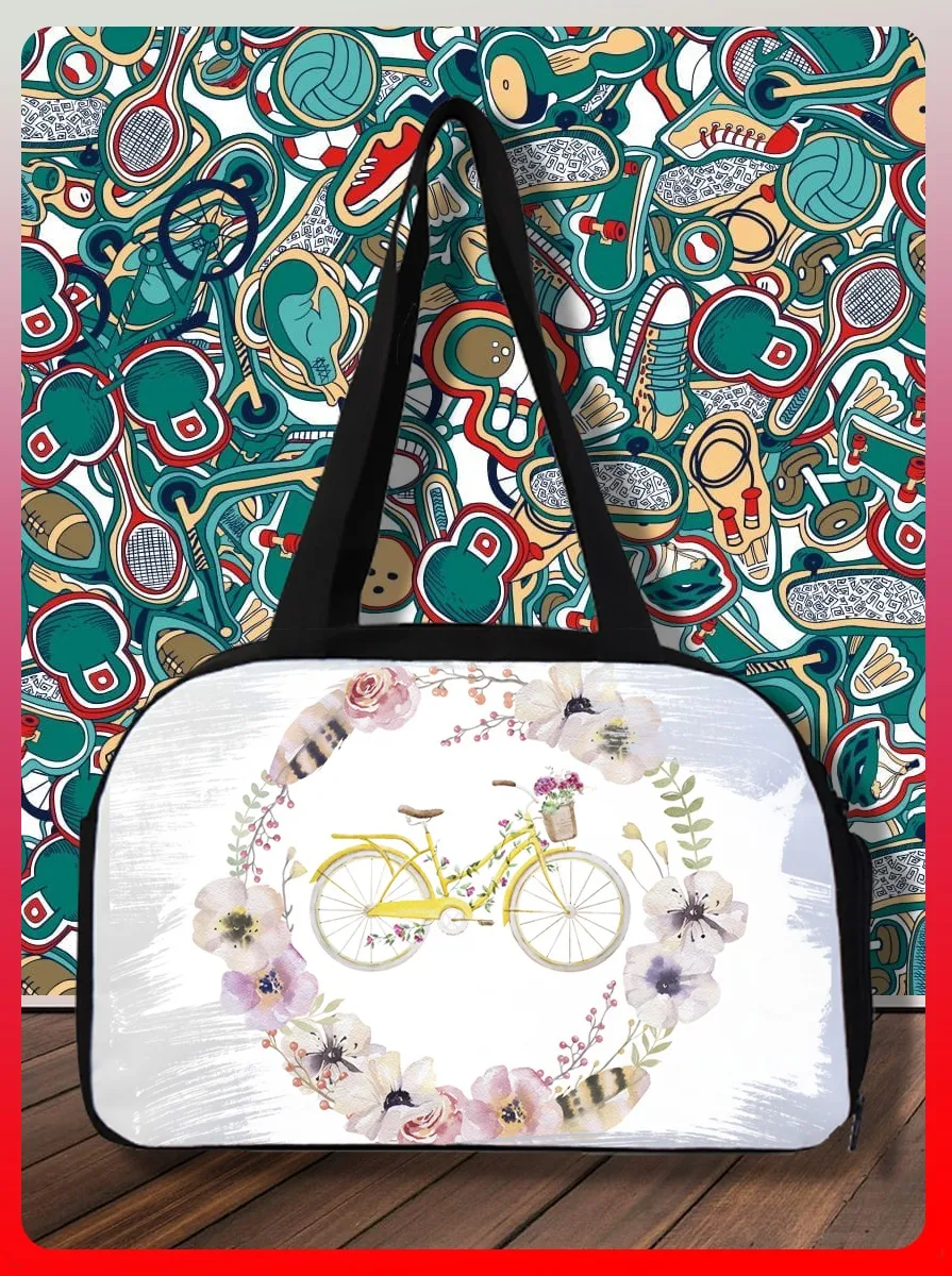 Gym Bag sports fitness hike with print sport bike in colors-331 shoulder bag schoolbag backpack kitbag | Спорт и развлечения