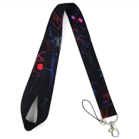 chemistry equation keychain neckband lanyard usb id card badge holder mobile belt lanyard cell phone accessories