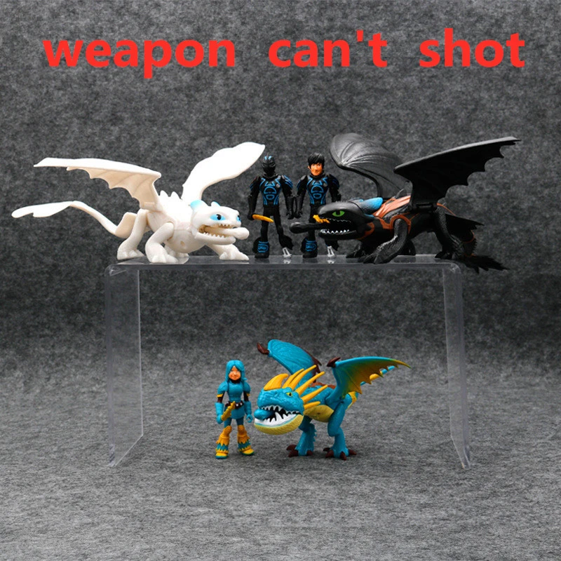 How To Train Your Dragon 3 Toothless Dragon Figures Doll Night Fury Light Fury Action Figure Toys Children Kids Gift
