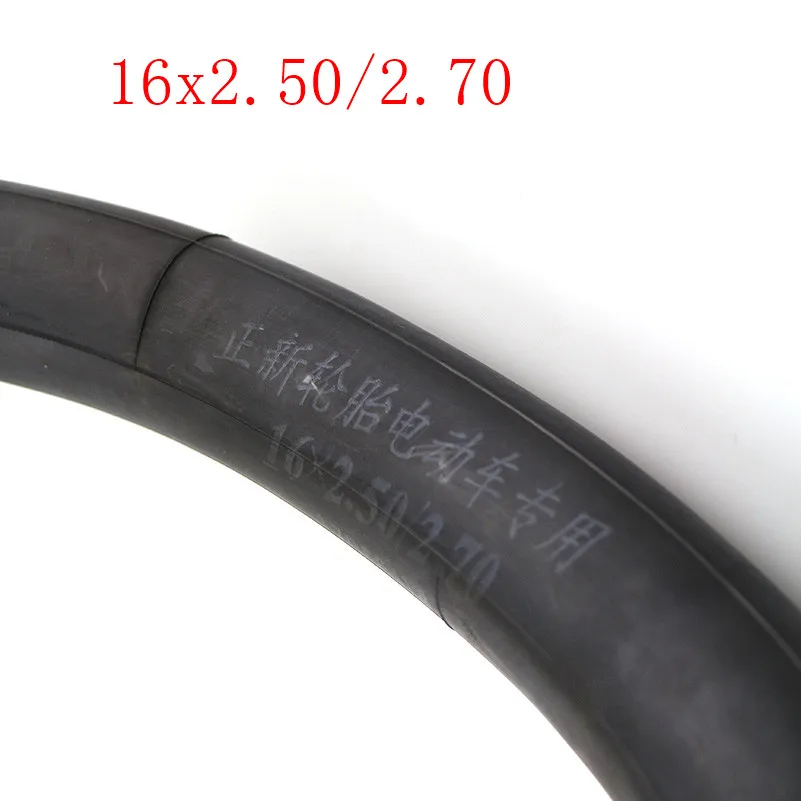 

Size 16x2.50/2.70 Inner Tube with Bent Valve Stem for Electric Bikes