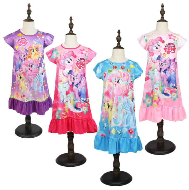 Детское модное платье polaroid с пони | Детская одежда и обувь