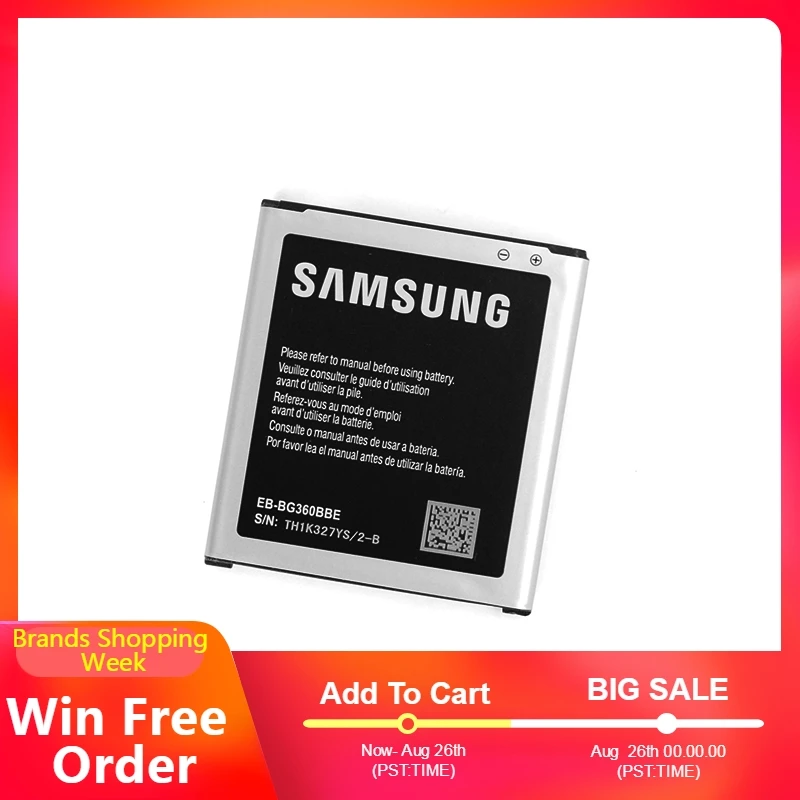 Замена батареи телефона EB-BG360BBE для samsung GALAXY CORE Prime G3608 G3609 G3606 Бесплатная доставка |