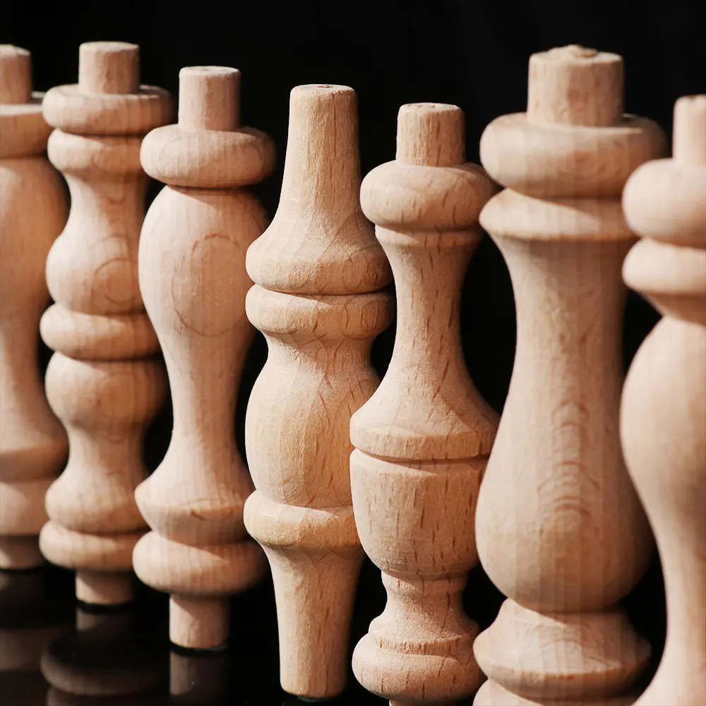 Винтажные резные ножки из массива дерева для мебели в европейском стиле