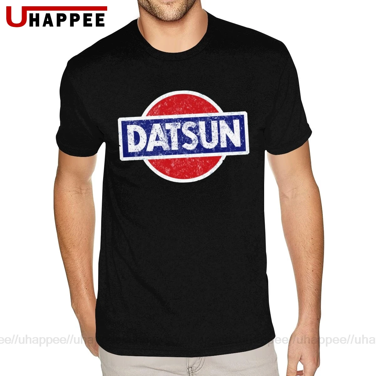 Фиолетовая футболка с логотипом Datsun Мужская Персонализированная хлопковая