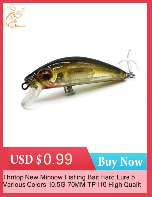 Thritop Crankbait рыболовные приманки-Воблеры искусственные жесткие приманки 3D глаза TP067 5 см 7 г 5 различных цветов