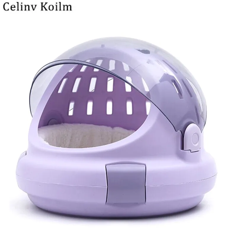 

Celinv Koilm PVC Pet Flight Case Multifunctional Portable Cat Bag Dog Breathable For Small Dog Handbag Washable Removable Cage