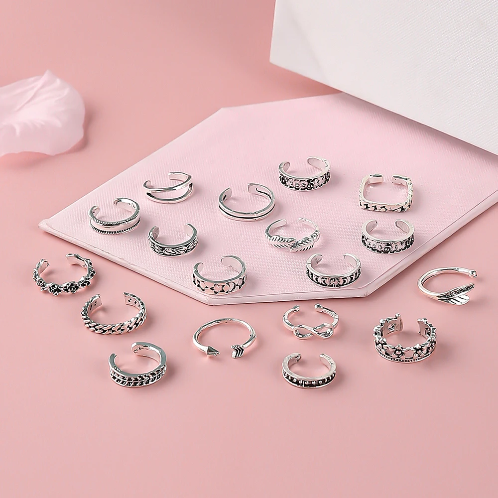 Женские летние кольца с геометрическим рисунком квадратное Открытое кольцо