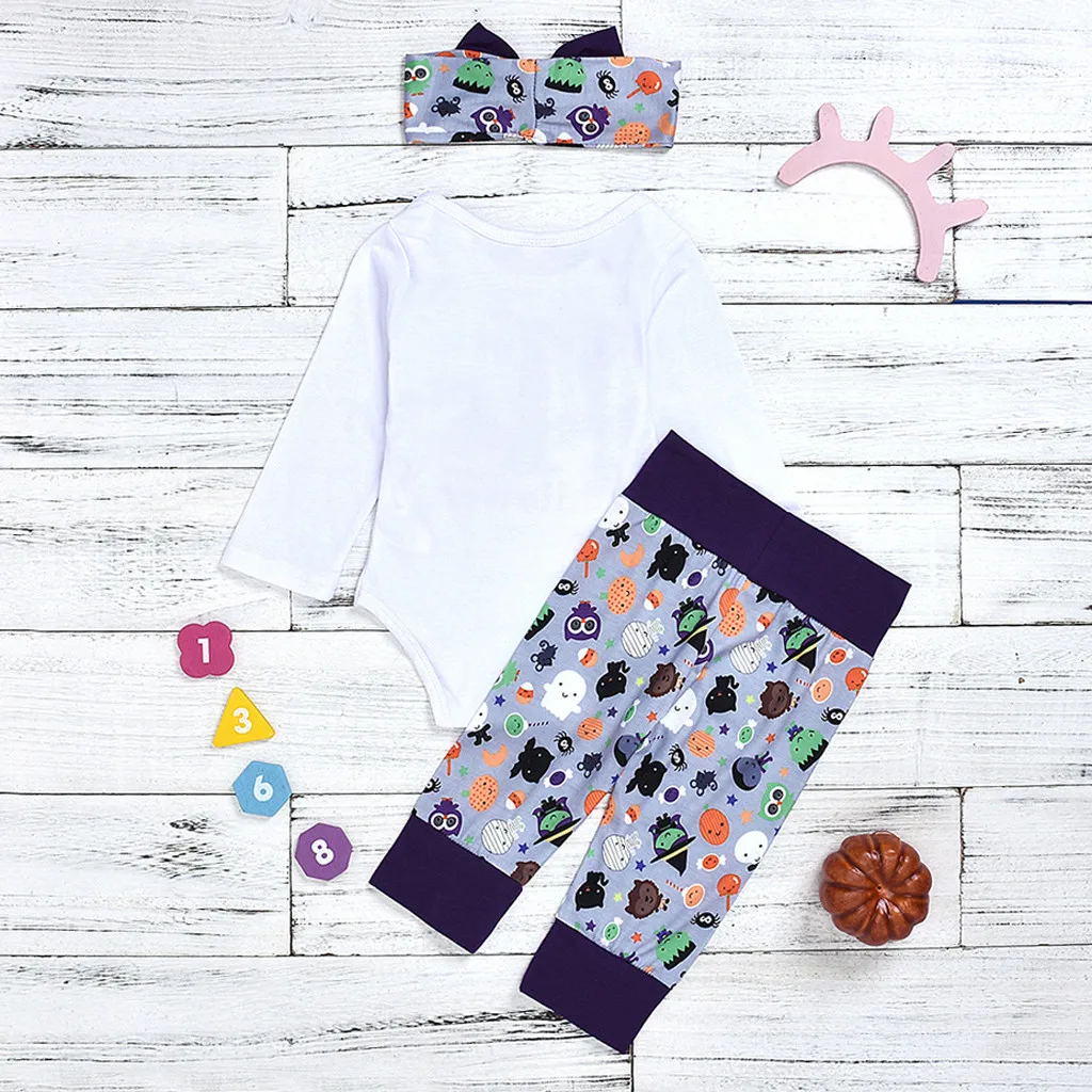 Комплекты одежды для маленьких девочек на Хэллоуин первый облегающий костюм