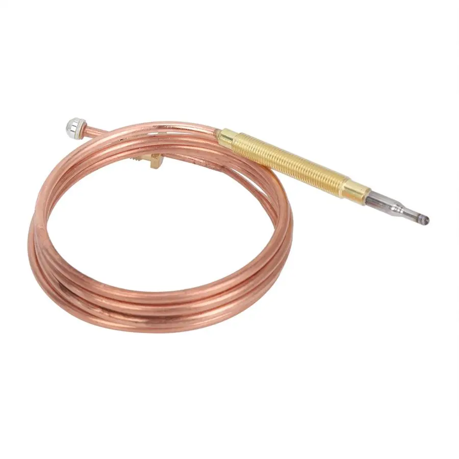 

90cm 5Nut Gas Stove Universal Thermocouple Fireplace Replacement Kit Adaptors Digital Temperature Controller Thermocouple Probe