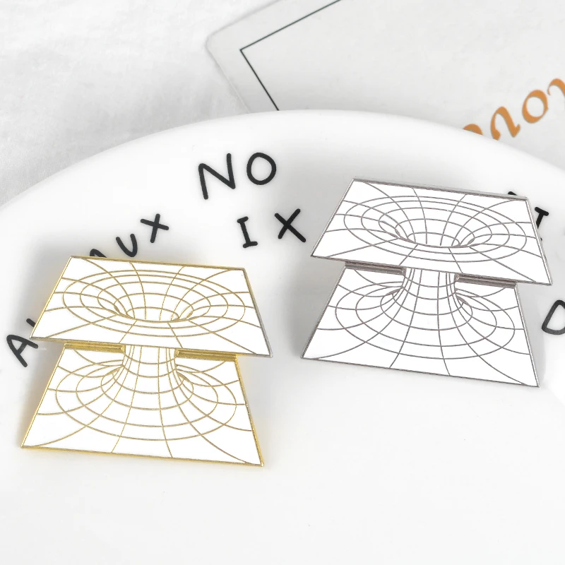 Геометрические Броши изогнутым направлением работы лацкан булавки броши для