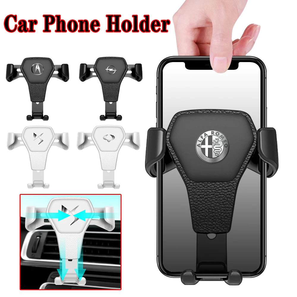 Портативный автомобильный держатель для телефона с креплением на